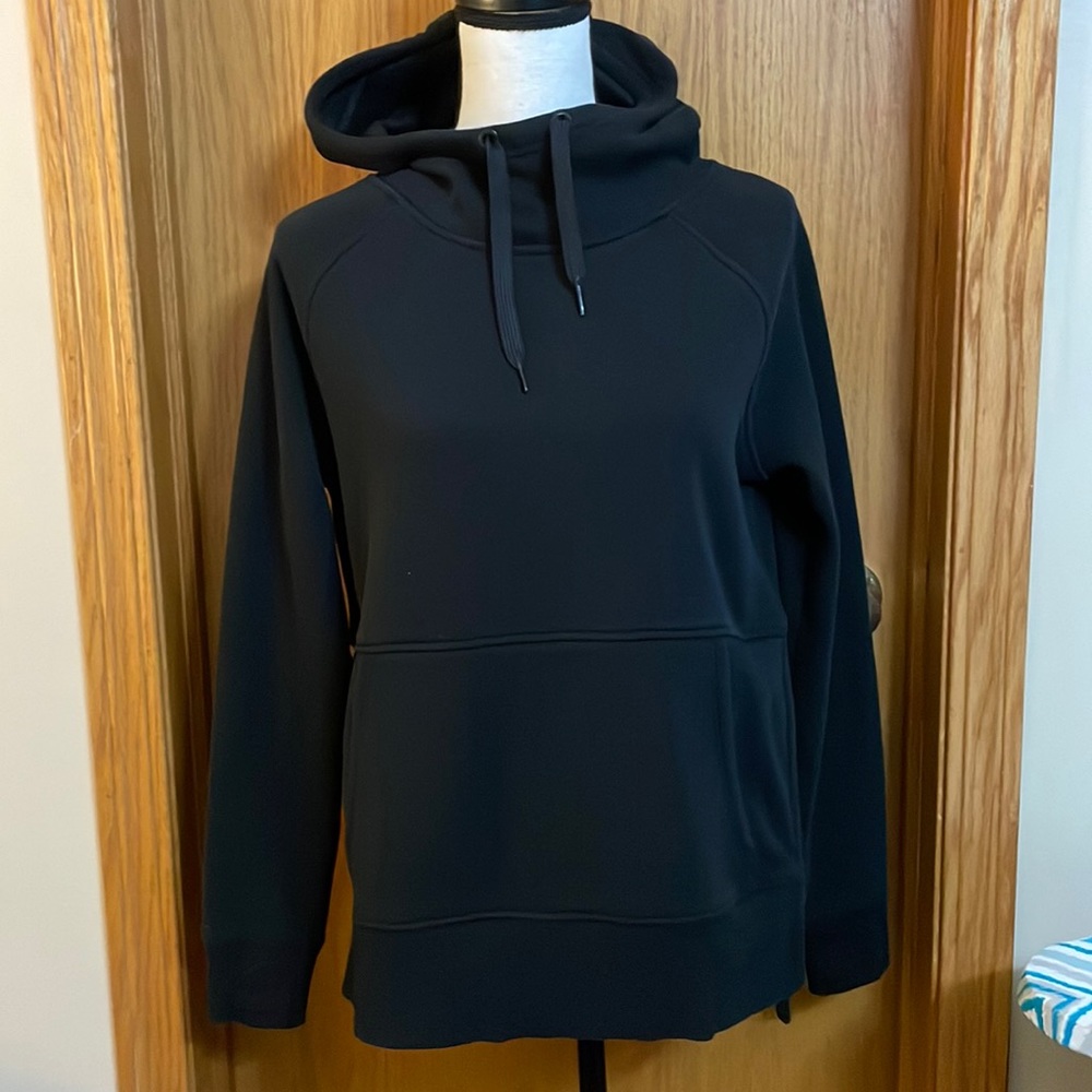 ⭐️Athleta Cozy Karma hoodie side slit kangaroo pocket thumb holes fleece lined